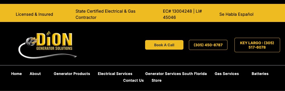 DION GENERATOR SOLUTIONS